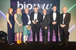 The Radiofilum team accepting the Bionow award for Company of the Year 2023